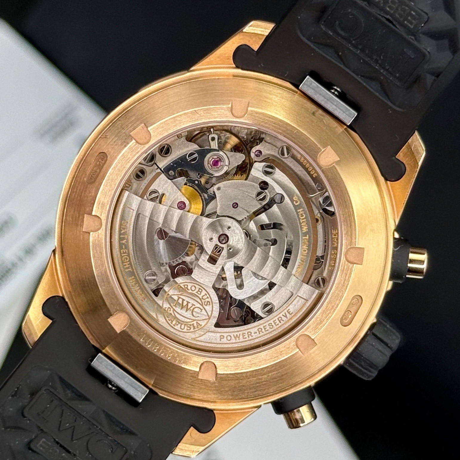 IWC Aquatimer IW376903 Flyback Chronograph 44mm 18K Rose Gold Box Papers - Image 11