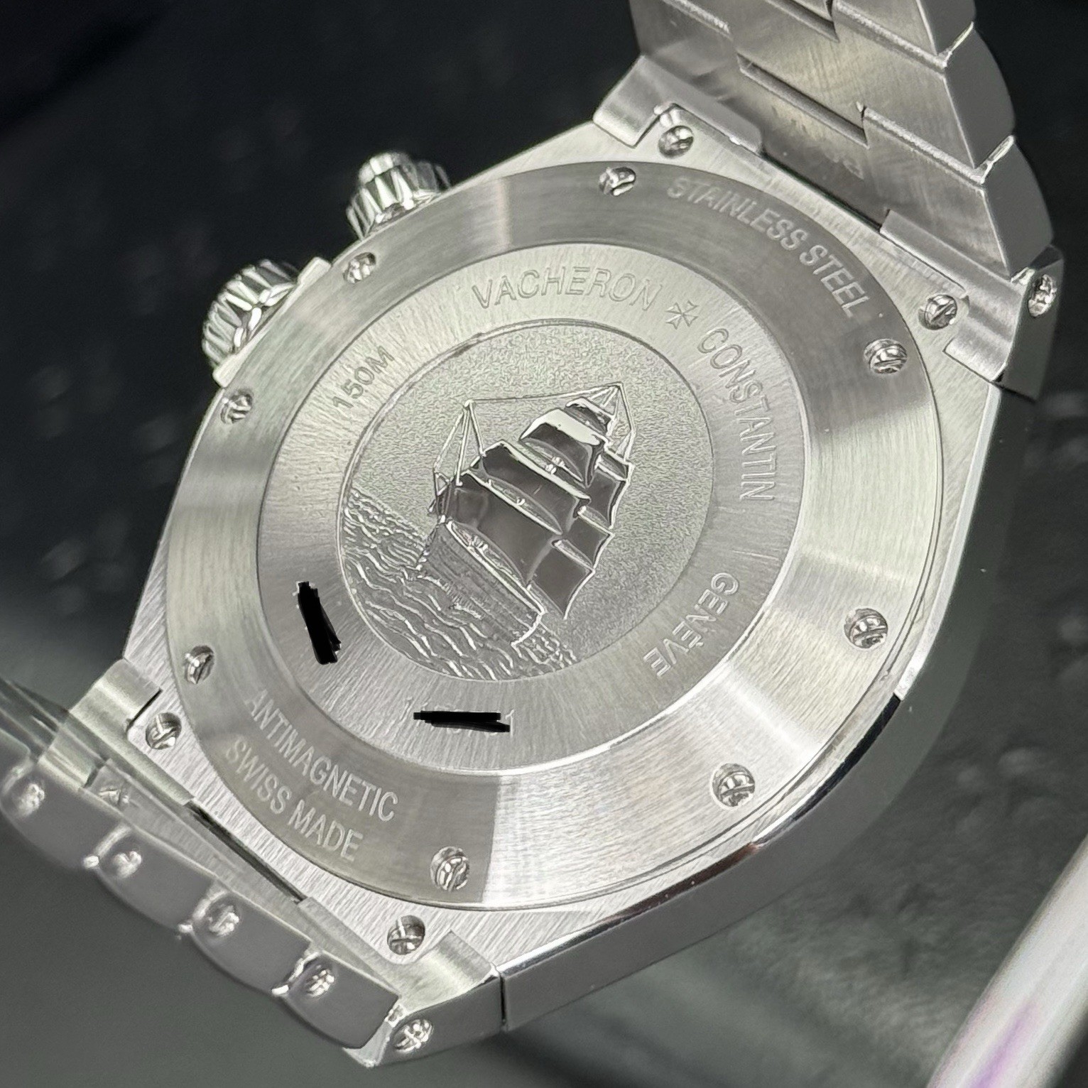 Vacheron Constantin Overseas Silver Men's Watch - 47450/B01A-9226 - Image 12