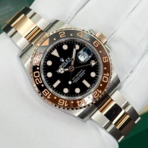Rolex GMT-Master II “Rootbeer” 126711CHNR Rose Gold Two Tone Oyster Bracelet