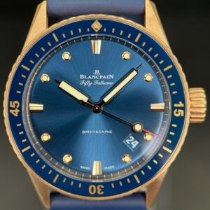 Blancpain Fifty Fathoms Bathyscaphe Rose Gold Full Set Ref. 5000-36S40-O52A