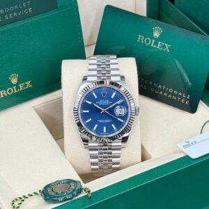 Brand New 2026 Rolex Datejust 41 Blue Dial Jubilee with Flutted Bezel 126334