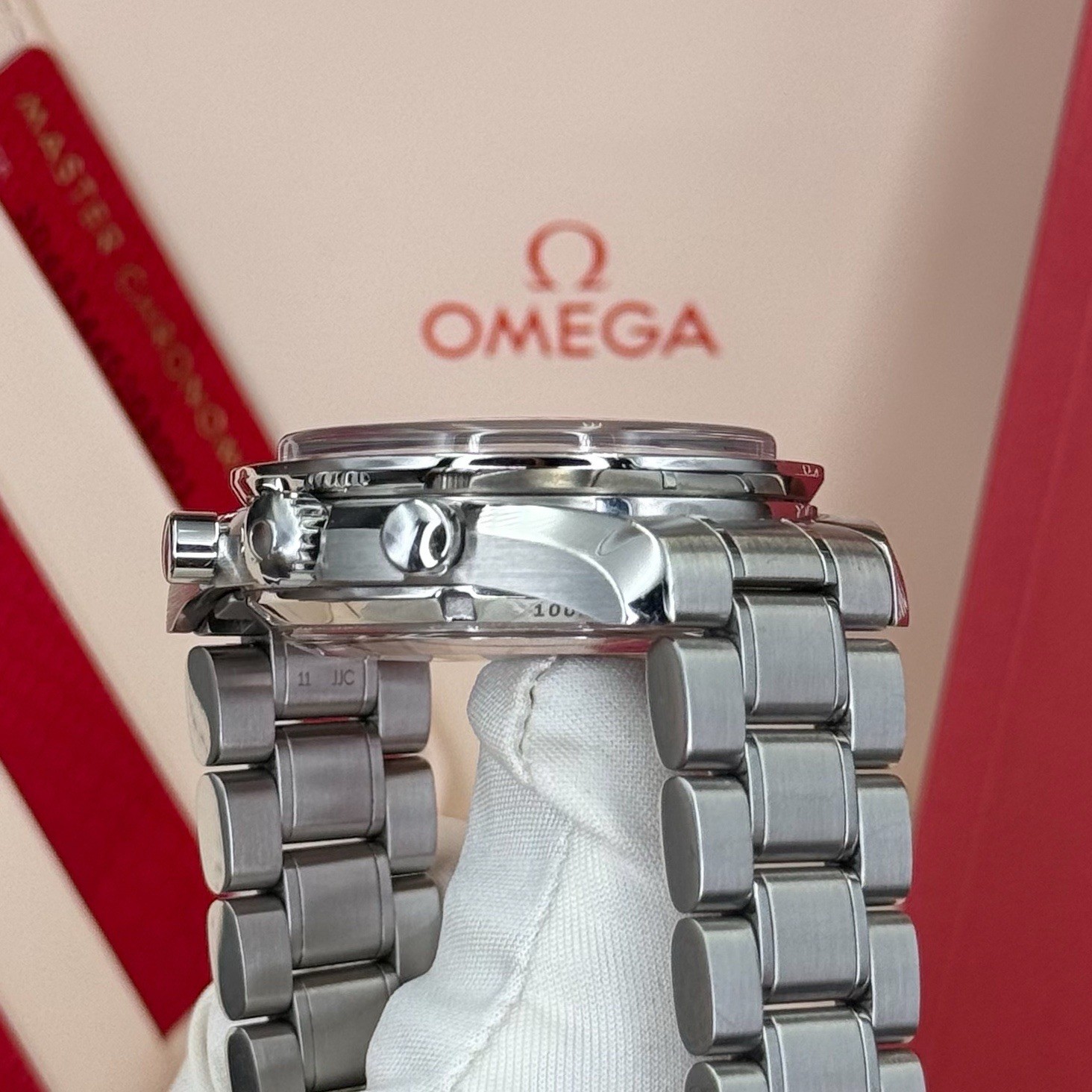 OMEGA Speedmaster Blue Dial Moonphase On Factory Bracelet 304.33.44.52.03.001 - Image 14
