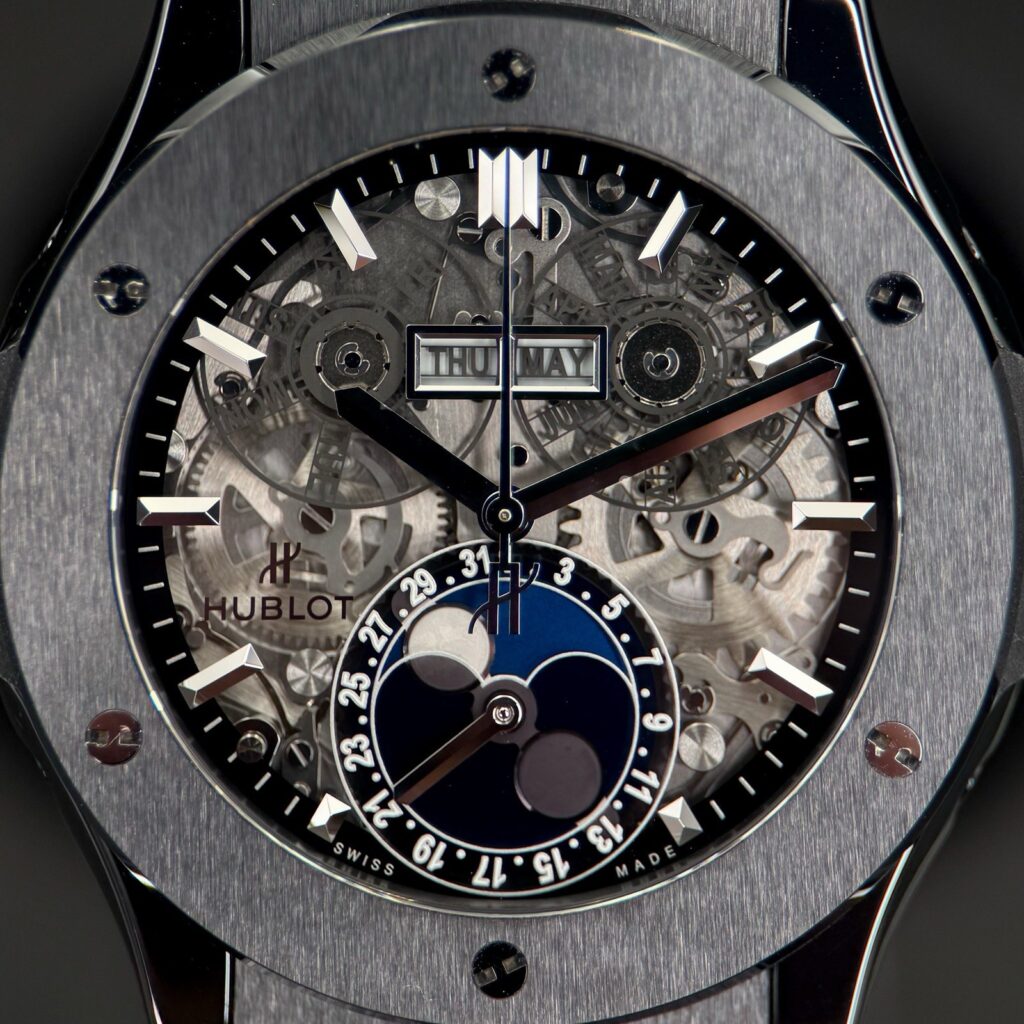 Hublot Classic Fusion Aerofusion Black Ceramic Skeletonized Watch 517.CX.0170.LR